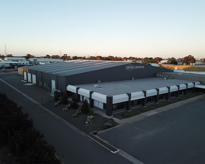 Arial view of Cerbis Showroom